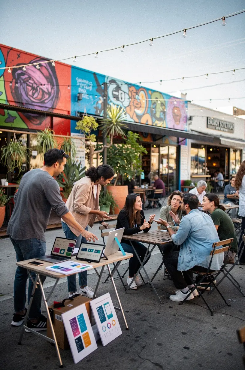 Professional business solutions illustration